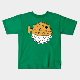 Cute Kawaii Pufferfish Kids T-Shirt